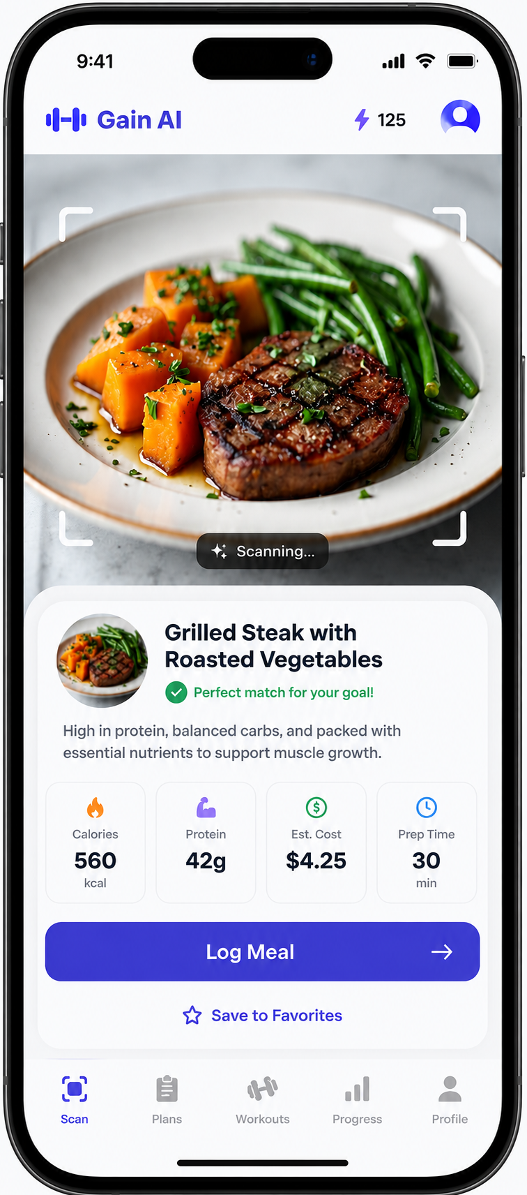 Gain AI App Interface